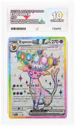 Pokemon Espeon EX 175 Black Star Promo Graded ACE 10 - Perfect Sub Grades - Image 1