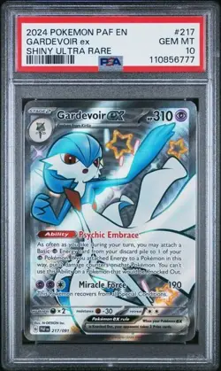 Pokemon Gardevoir EX 217 Paldean Fates Graded PSA 10 - Image 1