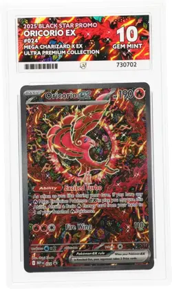 Pokemon Oricorio EX 24 Black Star Promo ACE 10 - Perfect Sub Grades (C) - Image 1