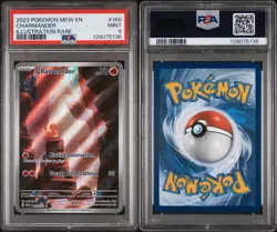 2023 Pokemon Mew EN-151 Charmander #168 Illustration Rare PSA 9 - Image 3