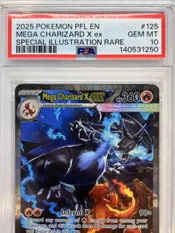 PSA 10 Mega Charizard X Ex #125/094 - Phantasmal Flames Pokemon TCG - Image 2