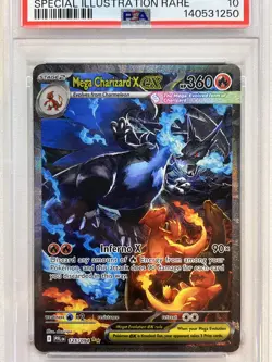 PSA 10 Mega Charizard X Ex #125/094 - Phantasmal Flames Pokemon TCG - Image 3