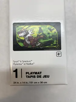 Pokemon Center Tyrant & Tyrantrum Playmat - Sealed - New In Box - Image 1