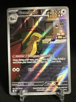 Gumshoos 153/132 Full Art Holo Illustration Rare Mega Evolution Pokemon TCG - Image 1