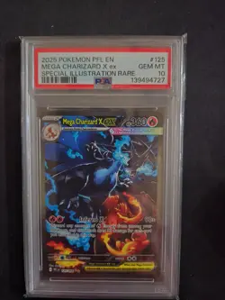 Pokemon 2025 Mega Charizard X ex 125/094 SIR Phantasmal Flames GEM MINT PSA 10 - Image 5