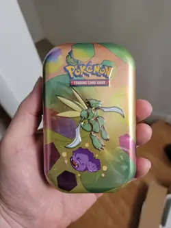 Pokemon Scarlet & Violet 151 Mini Tin Scyther and Weezing Art New Sealed - Image 1