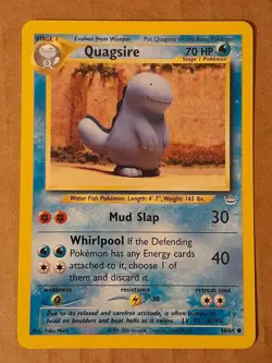 Pokemon Quagsire 48/64 Neo Revelation Near Mint See Pictures - Image 1