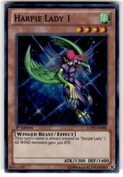 Harpie Lady 1 - LCJW-EN090 - Super Rare - 1st Edition Near Mint Yugioh Card - Image 1