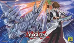 Yugioh Official Konami Kaiba + Blue-Eyes Jet Dragon San Diego Comic Con Playmat - Image 1