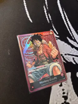 Monkey.D.Luffy Leader Foil Pre-Errata - NM - One Piece TCG - ST01-001 - English - Image 1