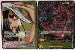 Nico Robin 062 & 107 NM Alternate Art Lot OP09 JAPANESE One Piece TCG - Image 1