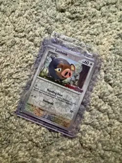 Pokemon TCG Scarlet and Violet Lechonk Card 154/198 Sealed Stamped Promo - Image 1