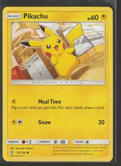 Pikachu 55/236 Unified Minds Non Holo Common Pokemon Card TCG English NM - Image 1