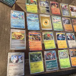 Big Pokemon Modern Card Lot All Holo/reverse Different Sets Plus Box See Pics - Image 1
