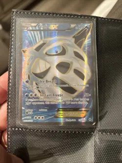 Pokemon TCG XY Breakthrough Glalie EX Full Art Ultra Rare Card 155/162 Holo 2015 - Image 1