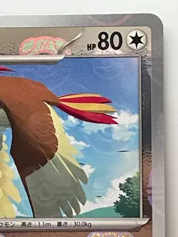 Pokemon Card Pidgeotto C 017/165 sv2a 151 Japanese [MASTER BALL REVERSE HOLO] - Image 3