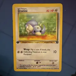 Pokemon Card 1st Edition Team Rocket Dratini 53/82 WOTC - Image 1