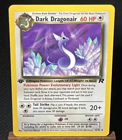 NM + Dark Dragonair 1st Edition 33/82 Team Rocket Pokemon Card - Image 1