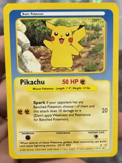 Pikachu Funskool 2004 India Pokemon Card Vintage - Image 1