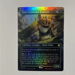 MTG - Loot, Exuberant Explorer (Borderless) - Foundations - NM - Foil - Image 2