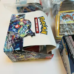 Lot of 6 New Pokemon Stellar Crown Booster Packs Cards Lugia Model Kit W/ Chains - Image 5