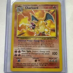 Pokemon TCG Charizard 3/110 Legendary Collection Non-Holo Rare Card 2002 - Image 1
