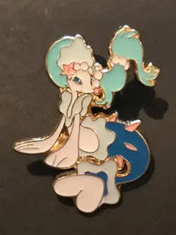 Primarina Pokemon Pin Badge Metal Enamel 2017 From Card Box Collection - Image 1