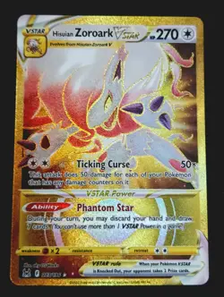Hisuian Zoroark VSTAR - #213/196 - Pokemon Lost Origins Secret Rare Card NM - Image 1