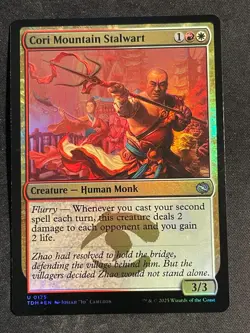 MTG Cori Mountain Stalwart, NM-Mint, (TDM #0175) Foil - Image 1