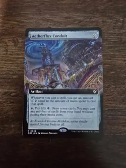 MTG Aetherflux Conduit (Extended Art) #33 - Commander: Aetherdrift - Image 1