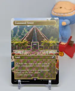 Commander Tower (Borderless) 🦖 NM 🦖 Jurassic World 🦖 Magic The Gathering #026 - Image 2
