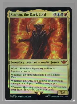 LOTR: Tales of Middle-earth #224 Sauron, the Dark Lord Foil - Image 1