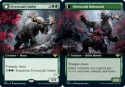1 x Ulvenwald Oddity // Ulvenwald Behemoth - Extended Art - Innistrad: Crimson V - Image 1