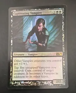 Captivating Vampire Core Set 2011 MTG Foil Moderately Played - Image 1