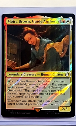 2024 MTG Magic The Gathering PIP Fallout Surge Foil 638 Moira Brown Guide Author - Image 1