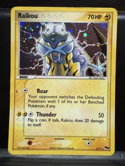 Pokemon Raikou 3/17 POP Series Holo 2006 Pokemon TCG - Image 1