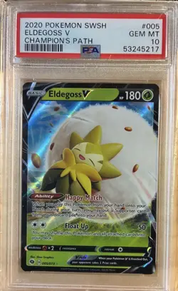 2020 Pokemon Swsh Eldegoss V Gem MT 10 Champions Path PSA 🔥 - Image 1