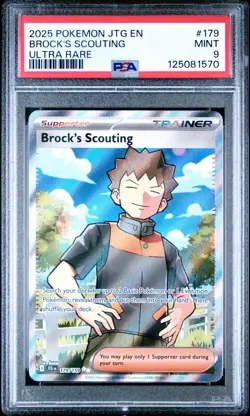 Brock's Scouting 179/159 PSA MINT Sv09: Journey Together Ultra Rare Pokemon TCG - Image 2