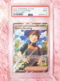 Brock's Scouting 179/159 PSA MINT Sv09: Journey Together Ultra Rare Pokemon TCG - Image 4