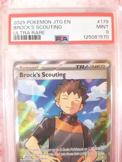 Brock's Scouting 179/159 PSA MINT Sv09: Journey Together Ultra Rare Pokemon TCG - Image 5