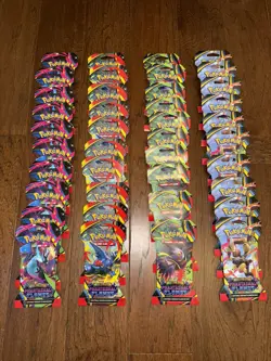 Pokemon Phantasmal Flames Sleeved Booster Packs Lot of 40 - (10 Full Art Sets) - Image 1