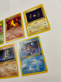 First Edition Pokemon Team Rocket Lot Rapidash Squirtle Koffing Machop Magnemite - Image 2