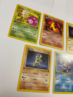 First Edition Pokemon Team Rocket Lot Rapidash Squirtle Koffing Machop Magnemite - Image 4