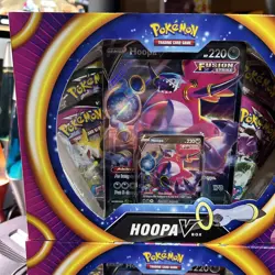 Pokemon TCG: Hoopa V Box New Sealed (Fusion Strike, Evolving Skies, Vivid) - Image 2