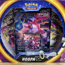 Pokemon TCG: Hoopa V Box New Sealed (Fusion Strike, Evolving Skies, Vivid) - Image 3