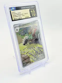 2024 Lairon Pokemon Twilight Masquerade Illustration Rare #184 CGC 10 Pristine - Image 3