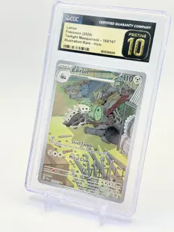 2024 Lairon Pokemon Twilight Masquerade Illustration Rare #184 CGC 10 Pristine - Image 4