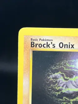 Pokemon TCG Brock’s Onix 21/132 Gym Heroes Regular Rare LP - Image 2