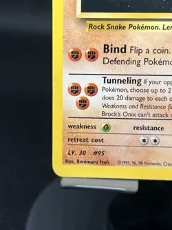 Pokemon TCG Brock’s Onix 21/132 Gym Heroes Regular Rare LP - Image 5
