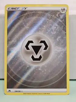 Pokemon TCG Metal Energy (Texture Full Art) Crown Zenith 159/159 Holo Ultra Rare - Image 1